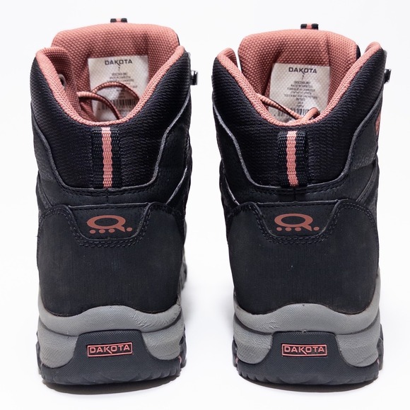 Dakota Work Pro Series Steel Toe Hiking Work Boots Women 7 Black Pink - Picture 13 of 17